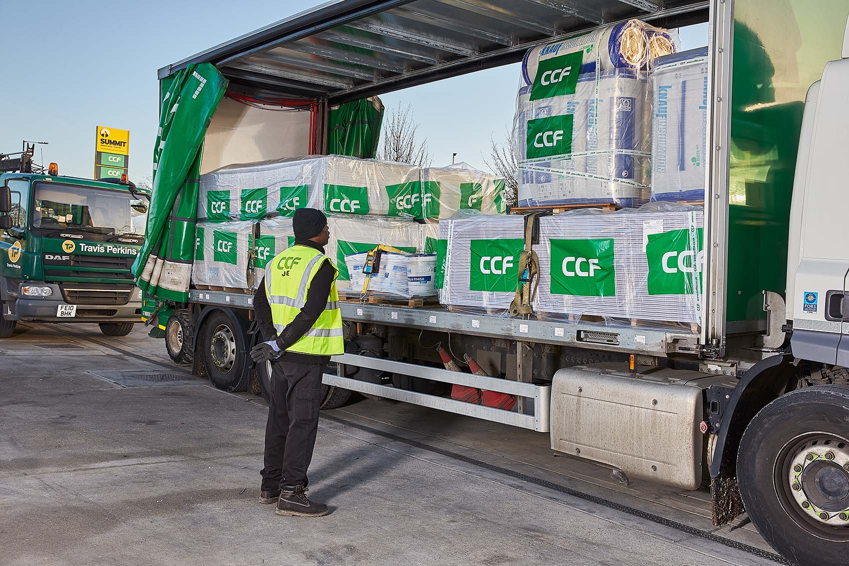 CCF Colleague Inspecting Goods Loaded On To Lorry